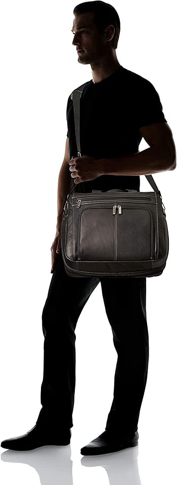 Kenneth Cole Reaction Out of The Bag - 5 to 6 1/2" Double Gusset Expandable Top Zip Portfolio Computer Case Black