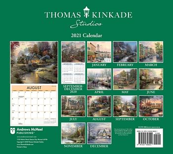 Thomas Kinkade Studios 2021 Deluxe Wall Calendar