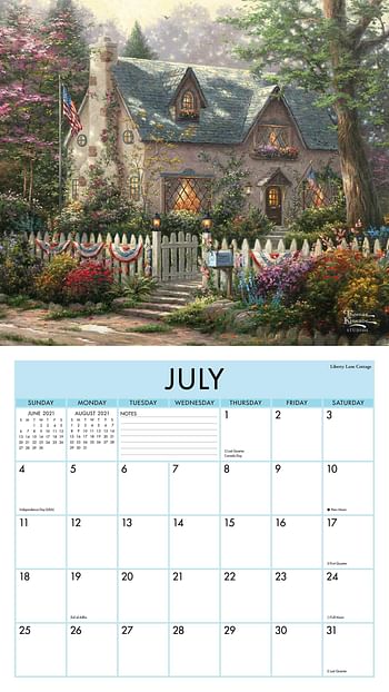 Thomas Kinkade Studios 2021 Deluxe Wall Calendar