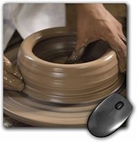 3dRose LLC 8 x 8 x 0.25 Inches Mouse Pad, Nicaragua Catarina Pottery Wheel and Clay John and Lisa Merrill (mp_86881_1)Multicolor