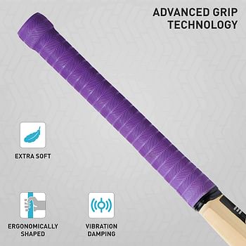 GM Haze Apex Kashmir Willow Cricket Bat with Cloth Cover on Face | Size-3 | Light Weight | Free Cover /Multi Color/One Size