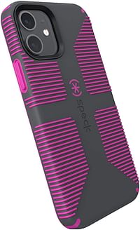 Speck Products CandyShell Pro Grip iPhone 12، iPhone 12 Pro Case، Slate Grey/It's a Vibe Violet (137602-9230)