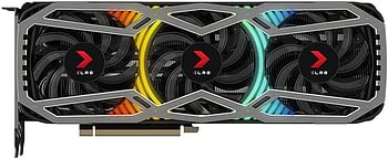 PNY NVIDIA GeForce RTX 3080 10GB XLR8 Gaming REVEL EPIC-X RGB Triple Fan Edition VCG308010TFXPPB Multi color