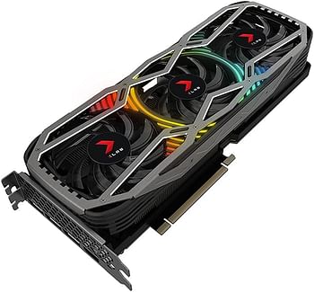 PNY NVIDIA GeForce RTX 3080 10GB XLR8 Gaming REVEL EPIC-X RGB Triple Fan Edition VCG308010TFXPPB Multi color