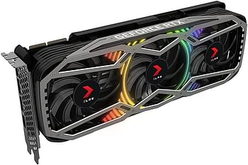 PNY NVIDIA GeForce RTX 3080 10GB XLR8 Gaming REVEL EPIC-X RGB Triple Fan Edition VCG308010TFXPPB Multi color