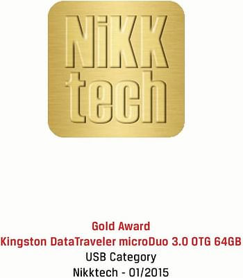 Kingston Digital 64Gb Data Traveler Micro Duo Usb 3.0 Micro Usb Otg (Dtduo3/64Gb) - Black