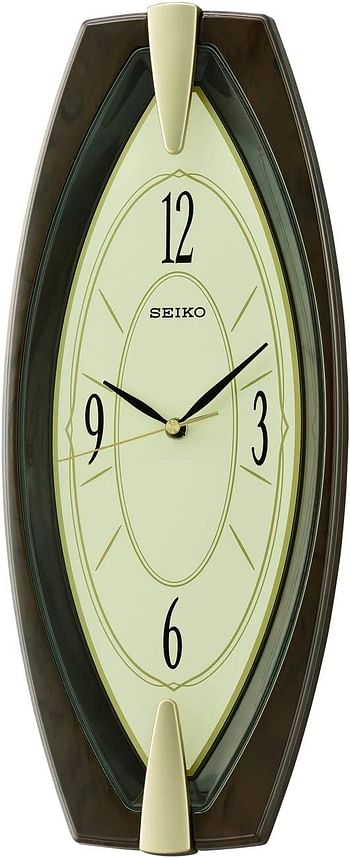 Seiko wall clock 45.5 x 18.7 x 4.8 - brown