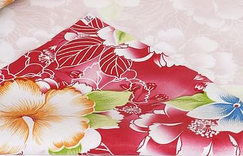 Fun Homes Flower Print PVC Wardrobe Kitchen Drawer Cupboard Cabinet Shelf Mat, Shelf Liner 5 Mtr (Pink), standard (FSHOME010721)/5 Mtr/Pink