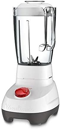 MOULINEX Uno 1.5 Litre Blender with 2 accessories, 450 Watts, White, Plastic, LM2B3127 Perfect mix/White