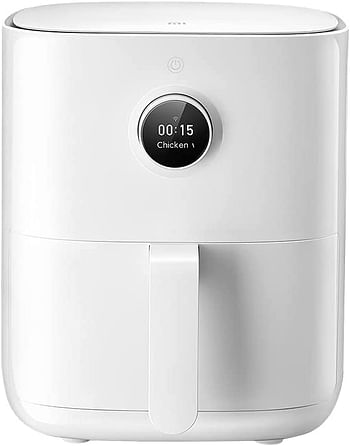 Xiaomi Mi Smart Air Fryer 3.5L – 100+ In-App Recipes, Automatic Heat And Time Control, 24H Timer, Multiple Modes Fry Ferment Bake Defrost [Official Uk] White, Bhr4857Hk