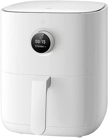 Xiaomi Mi Smart Air Fryer 3.5L – 100+ In-App Recipes, Automatic Heat And Time Control, 24H Timer, Multiple Modes Fry Ferment Bake Defrost [Official Uk] White, Bhr4857Hk