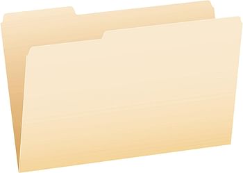 Pendaflex File Folders, Legal Size, Manila, 1/3 Cut, 100/BX (753 1/3)