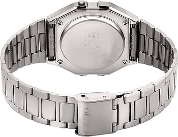 Casio Men's Grey Dial Stainless Steel Band Watch - A158WA-1DF One Size