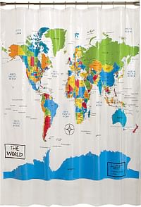 SKL Home The World Shower Curtain, Multi /One Size