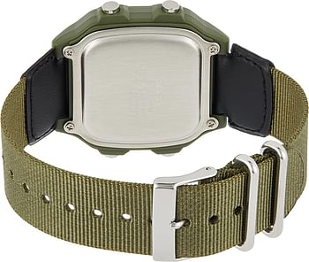 Casio Men's Digital Dial Stainless Steel Band Watch - Grey, Green