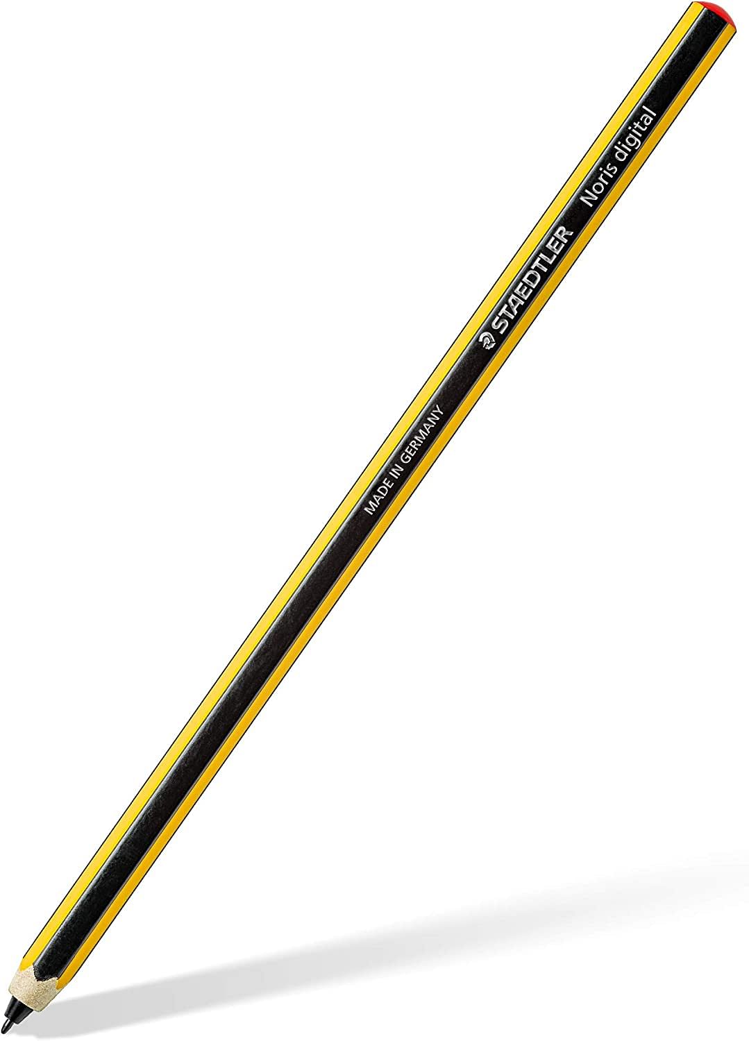 STAEDTLER ‎180 22-1 Noris digital Classic EMR Stylus Pencil, Fine, 0.7 mm Tip, Yellow Color  ,Black  Ink