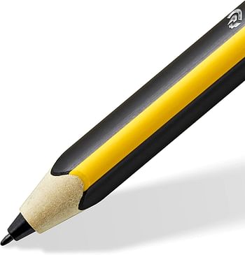 STAEDTLER Noris digital jumbo 180J 22. EMR Stylus with soft digital eraser. For digital writing, drawing and erasing on EMR equipped displays, yellow-black (check the compatibility list)