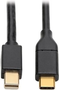 Tripp Lite Usb C To Mini Displayport 4K Adapter Cable Thunderbolt 3 Compatible, M/M, Usb Type C To Mdp, Usb-C, Usb Type-C  6 ft Black