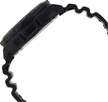Casio Watch For Men Quartz , Analog-Digital Display and Resin Strap Aeq-100W-1Av, Black Band