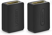 UGREEN High Speed HDMI Female to Female Coupler Adapter- 2 Pack for Extending Your HDMI Devices Black