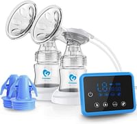 Bellababy Double Electric Breast Pumps Can Switch to Single Breast Pump Pain Free Strong Suction Power Touch Panel High Definition Display Breast Pump