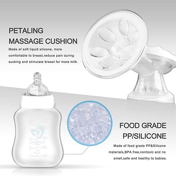 Bellababy Double Electric Breast Pumps Can Switch to Single Breast Pump Pain Free Strong Suction Power Touch Panel High Definition Display Breast Pump