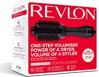 REVLON 2-in-1 Pro Collection Salon One Step Hair Dryer and Volumiser, Black, 1 Count (Pack of 1) Black