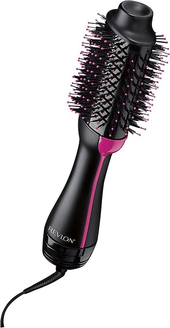 REVLON 2-in-1 Pro Collection Salon One Step Hair Dryer and Volumiser, Black, 1 Count (Pack of 1) Black