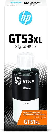 Hp Gt53XL 135-ml Black Original Ink Bottle