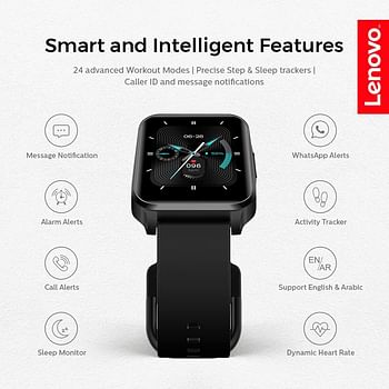 Lenovo Smartwatch S2 Pro (Black) Medium