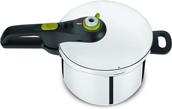 Tefal Secure Compact 8 Litre Pressure Cooker, Stainless Steel, P3534446