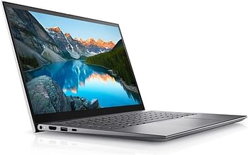 Dell Inspiron 14 5410 Convertible Laptop, 11Th Gen Intel Core I5-1155G7, 14 Inch Fhd Touchscreen, 256Gb Ssd, 8 Gb Ram, Intel® Iris® Xe Graphics, Win 11 Home, Eng Ar Kb, Silver