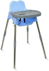 Esqube Luna Baby Feeding Chair And Kids Dining High Chair with Tray - Light Blue Color