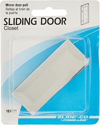 Slide-Co 161783 Mirror Door Glass Pull With Adhesive Back, 1-1/4 In. Wide X 3 In. Tall Mill