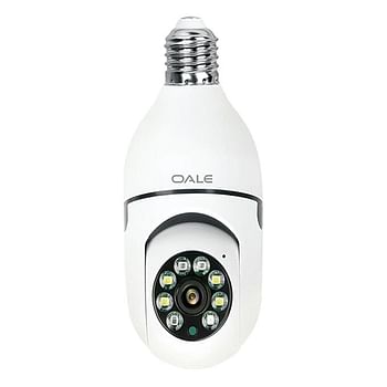 Oale iHome 02 Surveillance WIFI Smart Light Bulb, White