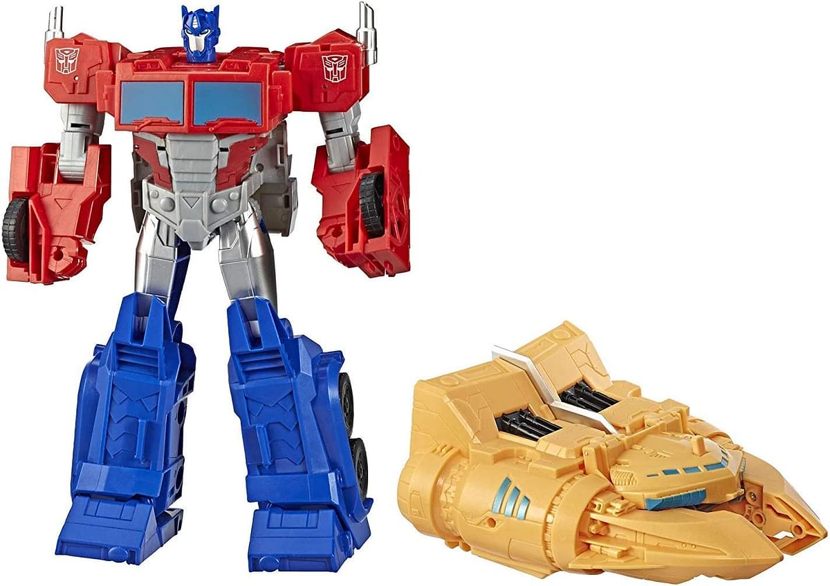 Transformers Toys Cyberverse Spark Armor Ark Power Optimus Prime Action Figure - Combines with Ark Power Vehicle to Power Up - For Kids Ages 6 and Up, 12-inch