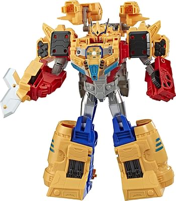 Transformers Toys Cyberverse Spark Armor Ark Power Optimus Prime Action Figure - Combines with Ark Power Vehicle to Power Up - For Kids Ages 6 and Up, 12-inch