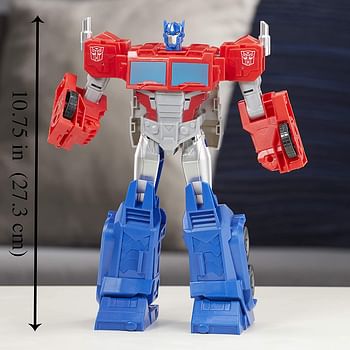 Transformers Toys Cyberverse Spark Armor Ark Power Optimus Prime Action Figure - Combines with Ark Power Vehicle to Power Up - For Kids Ages 6 and Up, 12-inch