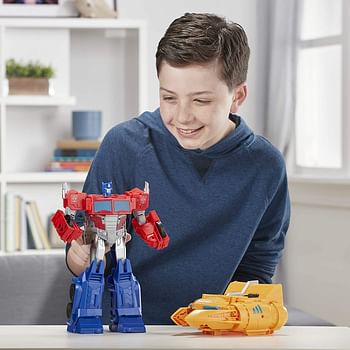 Transformers Toys Cyberverse Spark Armor Ark Power Optimus Prime Action Figure - Combines with Ark Power Vehicle to Power Up - For Kids Ages 6 and Up, 12-inch