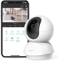 TP-Link Tapo Pan/Tilt Security Camera for Baby Monitor, Pet Camera w/ Motion Detection, 1080P, 2-Way Audio, Night Vision, Cloud & SD Card Storage, Works with Alexa & Google Home (Tapo C200)