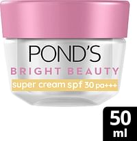 Pond Bright Beauty Day Cream With Spf30, Brightening Cream For Brighter, Glowing Skin, 50Ml