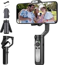 Hohem iSteady X Ultra-lightweight Foldable Handheld 3-Axis Gimbal Stabiliser for iPhone and Android Smartphone - Black ISX01B iSteadyX Black