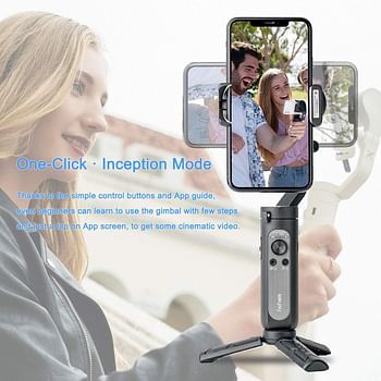 Hohem iSteady X Ultra-lightweight Foldable Handheld 3-Axis Gimbal Stabiliser for iPhone and Android Smartphone ISX01B iSteadyX - Black