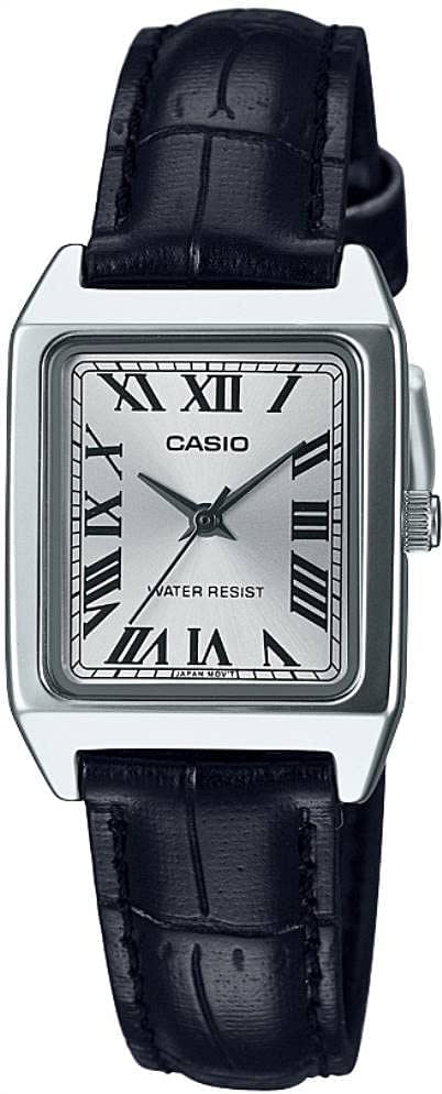 Casio Womens Quartz Dress Watch, Analog and Leather- LTP-V007L-7B1UDF Multi color