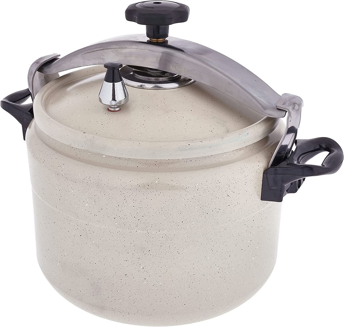 Al Saif Aluminum Granite Pressure Cooker 18Liter, Color: Pearl White