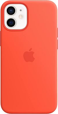 Apple Silicone Case with MagSafe (for iPhone 12 mini) - Electric Orange