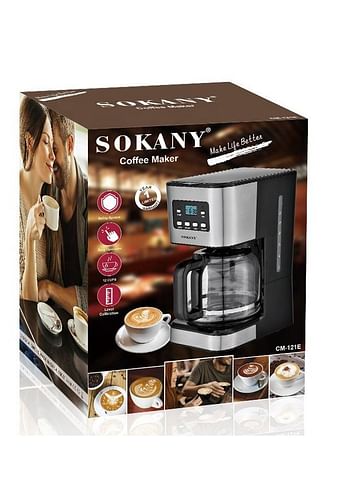 SOKANY-121E with 650-950W Control Smart Automatic Drip Coffee Machine Electric Coffee Maker