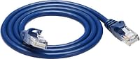 Snagless Rj45 Cat-6 Ethernet Patch Internet Cable - 3-Foot, Blue, 5-Pack/3 Foot/Blue