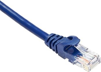 Snagless Rj45 Cat-6 Ethernet Patch Internet Cable - 3-Foot, Blue, 5-Pack/3 Foot/Blue