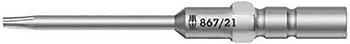 Wera Bit For Torx Socket Screws, Silver, 2 X 40 X 1.5 Mm, 05135401001, 867/21 Tx